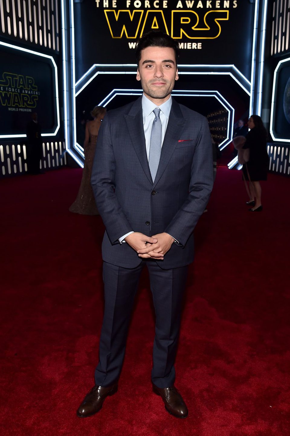 Oscar Isaac in the 'Star Wars: The Force Awakens' World Premiere