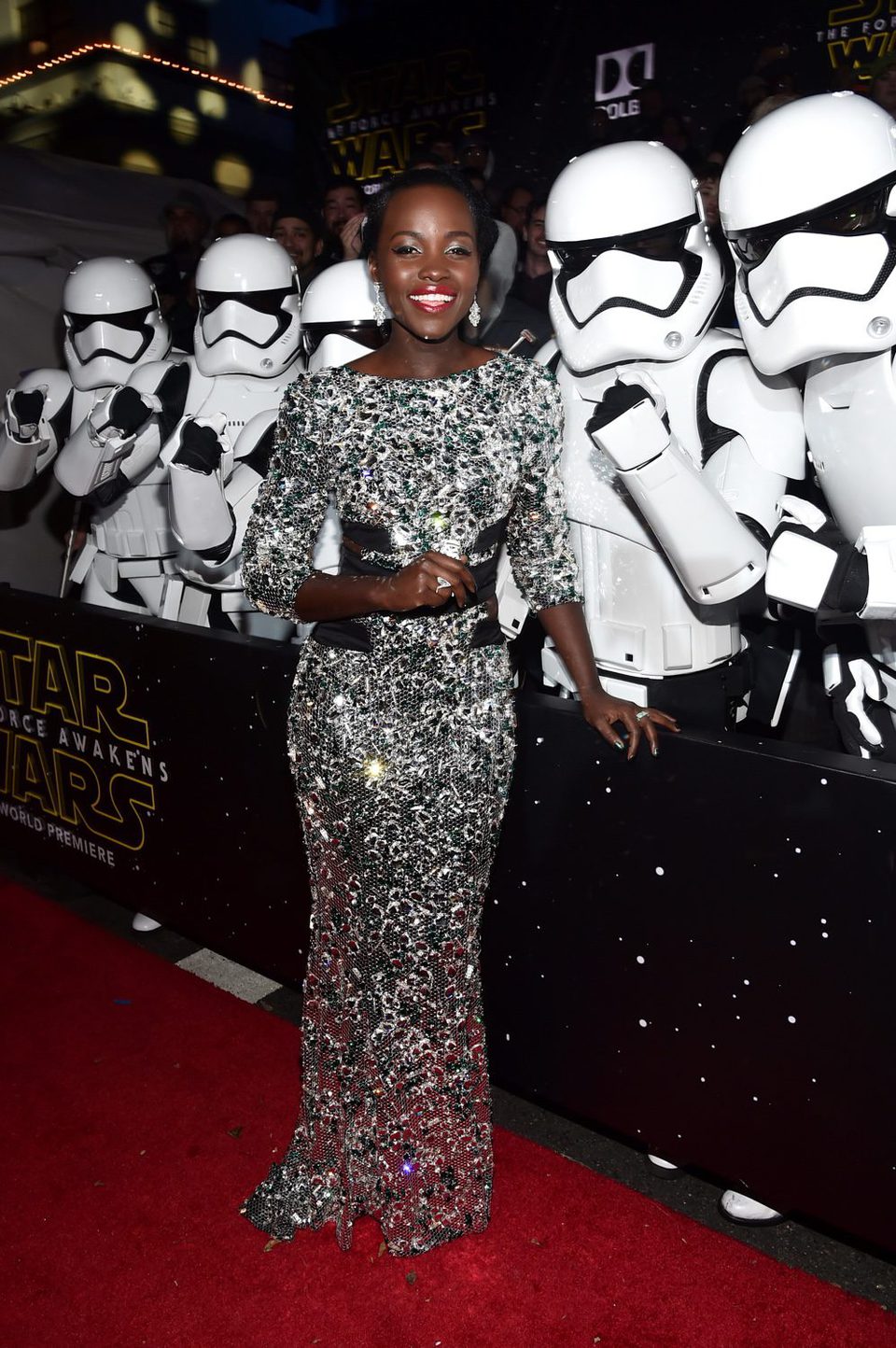 Lupita Nyong'o in the 'Star Wars: The Force Awakens' World Premiere