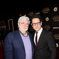 George Lucas and J.J. Abrams in the 'Star Wars: The Force Awakens' World Premiere