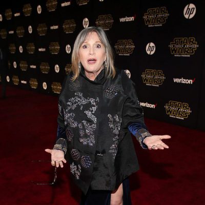 Carrie Fisher in the 'Star Wars: The Force Awakens' World Premiere