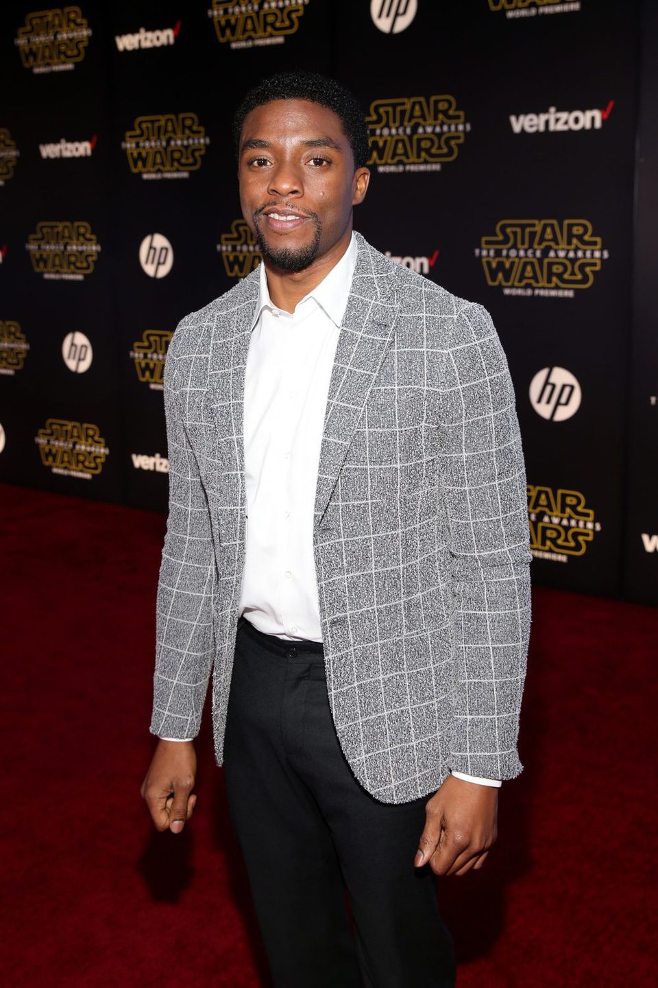 Chadwick Boseman in the 'Star Wars: The Force Awakens' World Premiere