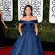 Gina Rodriguez in the 2016 Golden Globes red carpet