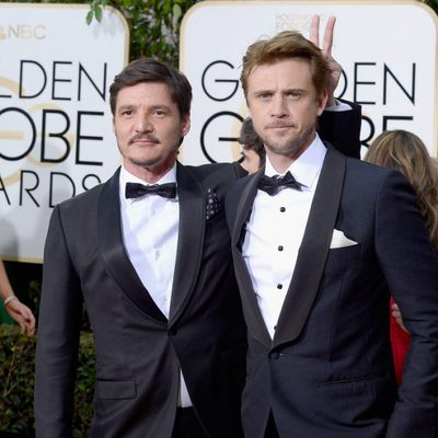 Pedro Pascal and Boyd Holbrook at the 2016 Golden Globes red carpet