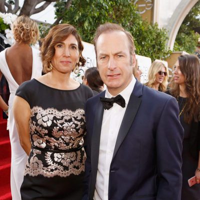 Bob Odenkirk and wife Naomi at the 2016 Golden Globes red carpet