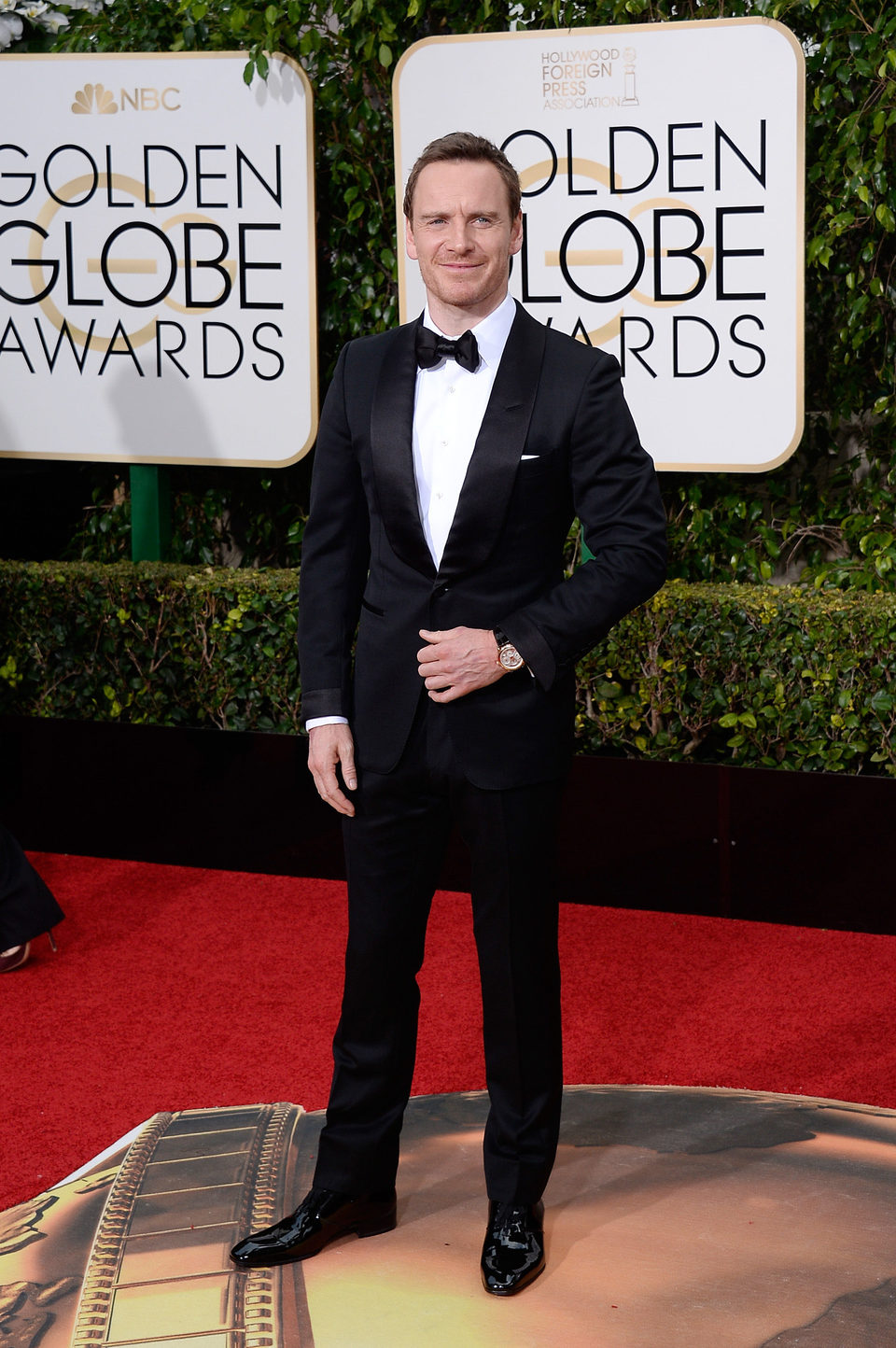 Michael Fassbender at the 2016 Golden Globes red carpet