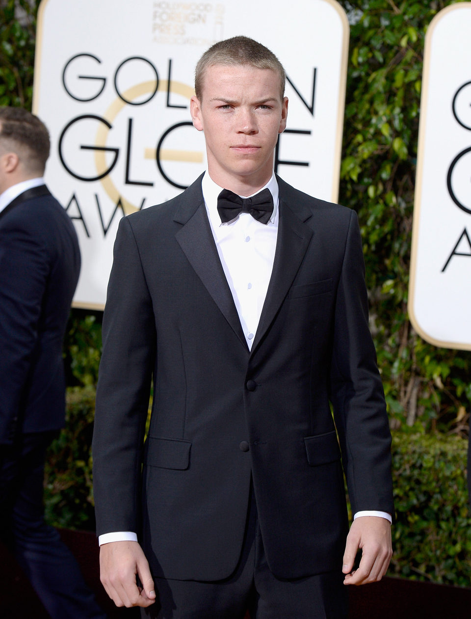 Will Poulter at the 2016 Golden Globes red carpet