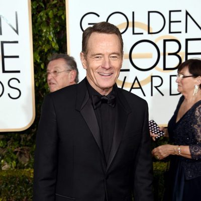 Bryan Cranston at the 2016 Golden Globes red carpet