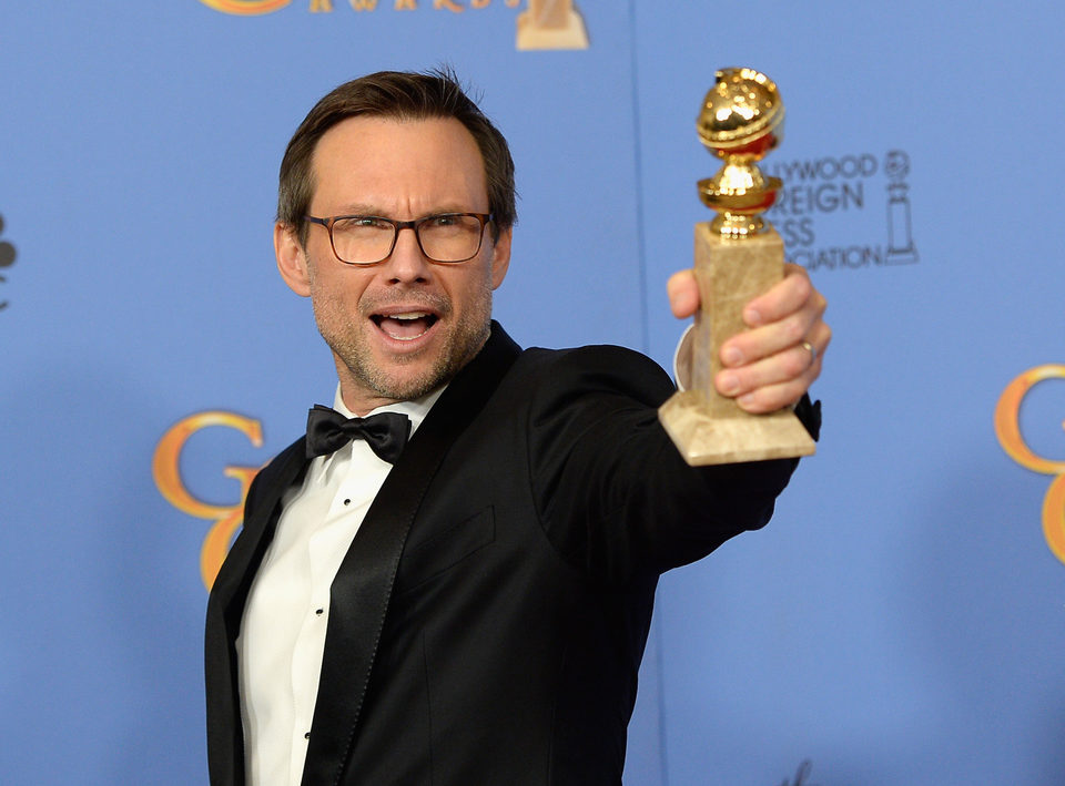 Christian Slater wins a Golden Globe for 'Mr. Robot'