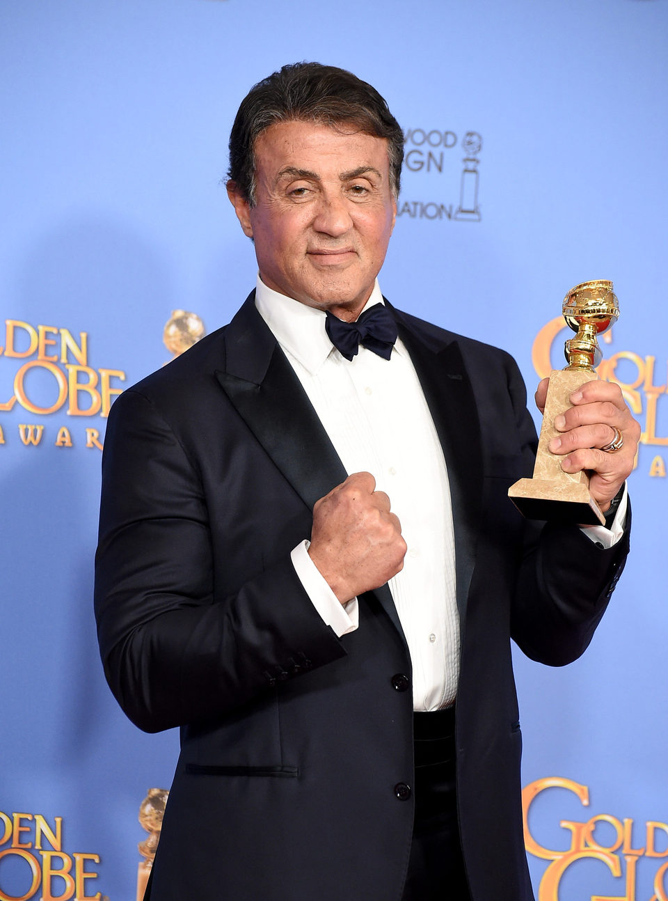 Sylvester Stallone wins the Golden Globe for 'Creed'