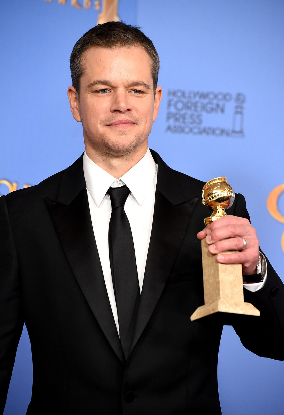 Matt Damon wins the Golden Globe for 'The Martian'