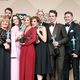 The 'Downton Abbey' cast with their awards at the SAG Awards 2016