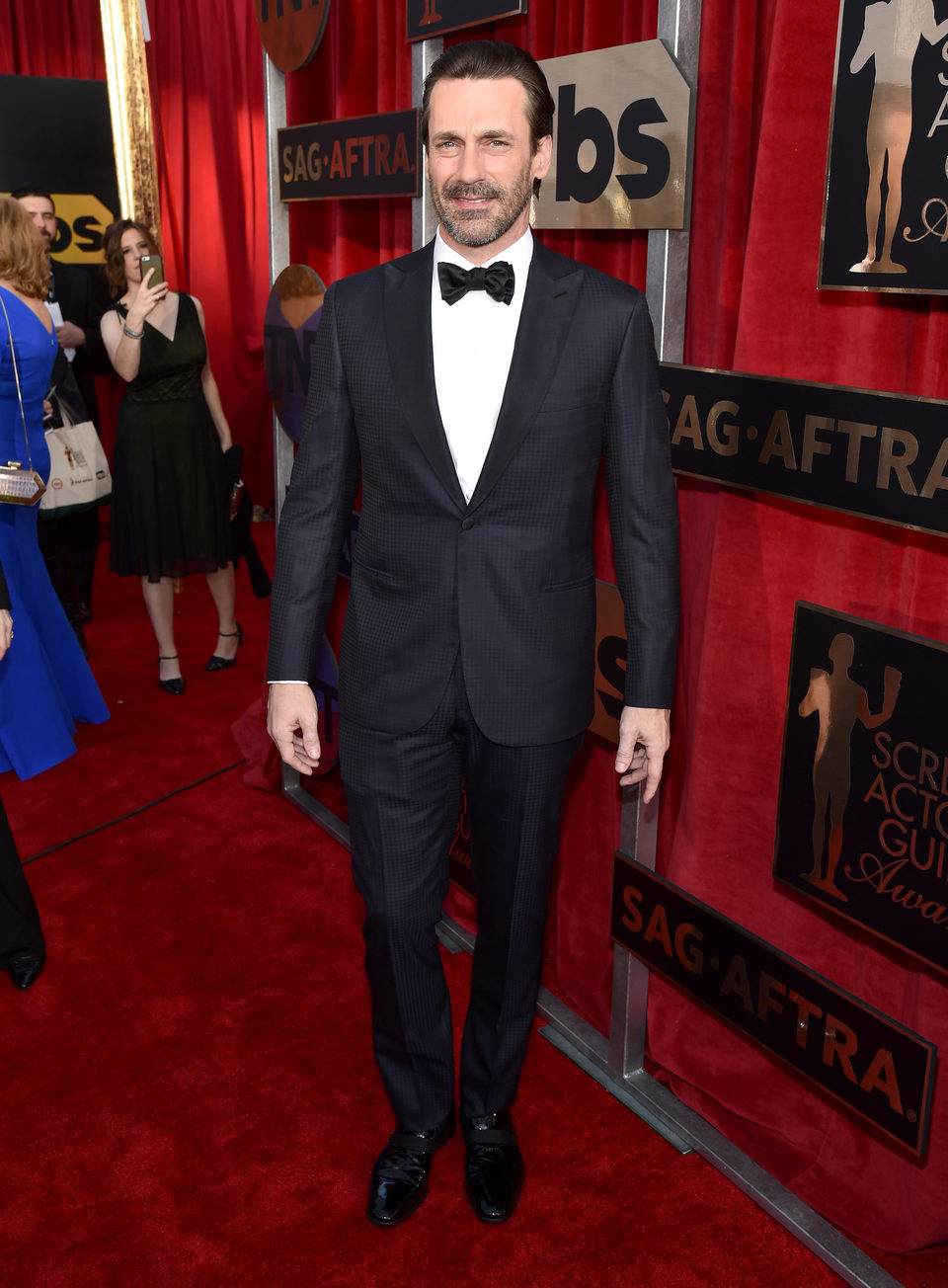 Jon Hamm in red carpet of 2016 SAG Awards