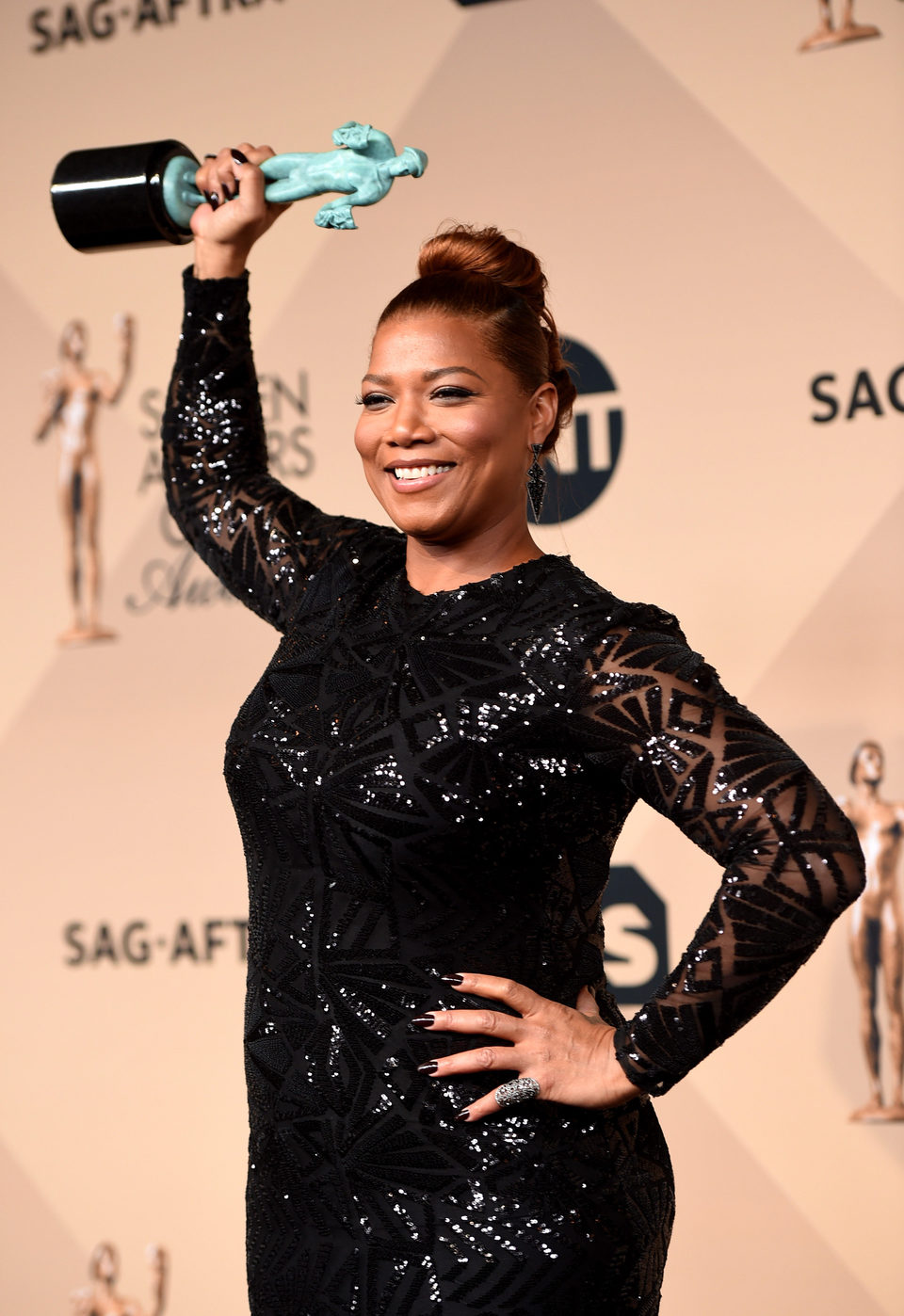 Queen Latifah, best actress in a miniseries at the SAG Awards 2016