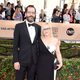 Patricia Arquette and Eric White in red carpte of SAG Awards 2016