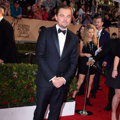 Leonardo DiCaprio at the SAG Awards 2016 red carpet