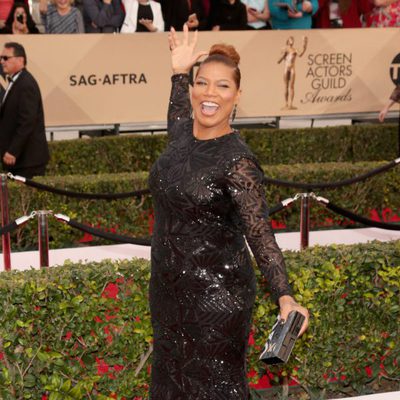 Queen Latifah in red carpet of SAG Awards 2016