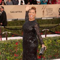 Queen Latifah in red carpet of SAG Awards 2016