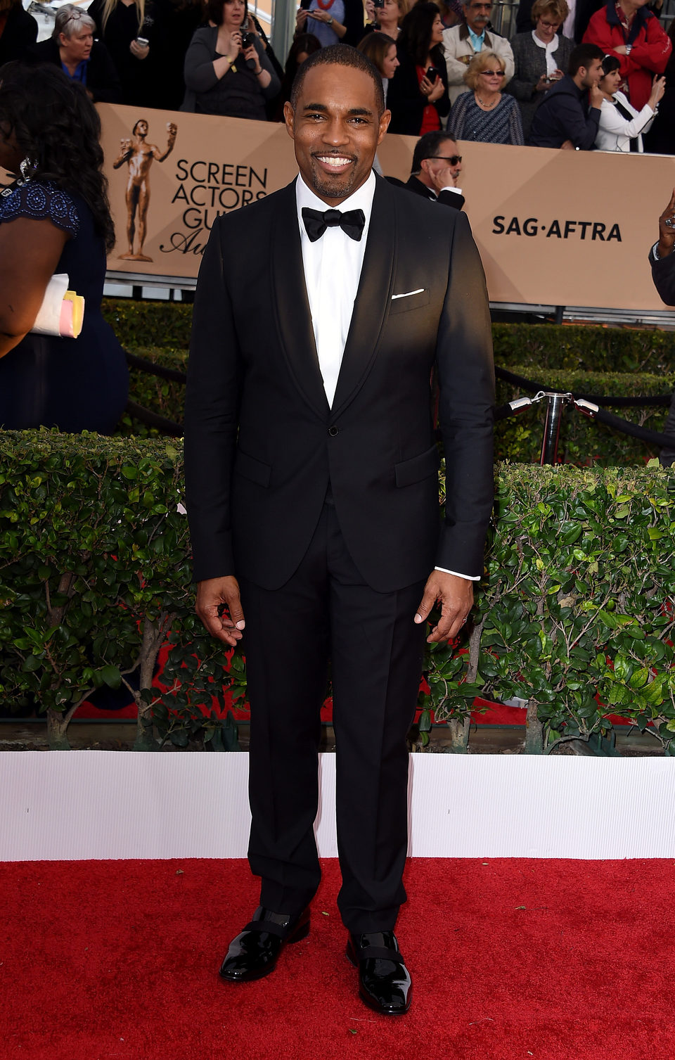 Jason George at the SAG Awards 2016 red carpet