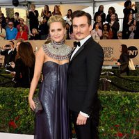 Rupert Friend and Aimee Mullins at the SAG Awards 2016 red carpet