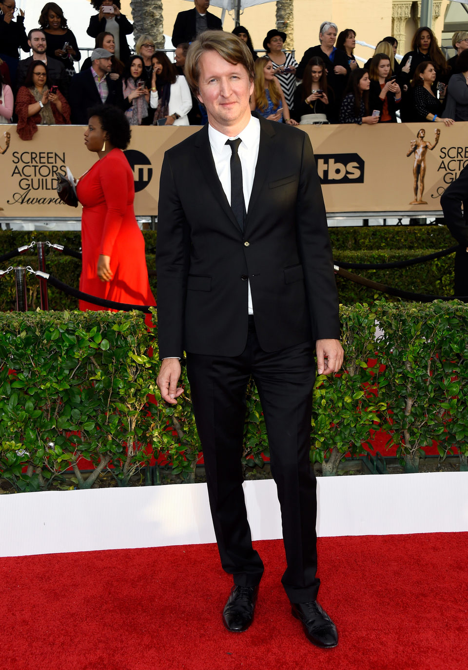 Tom Hooper in red carpet of SAG Awards 2016