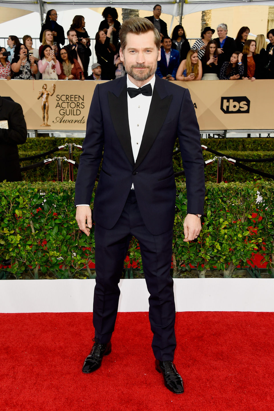 Nikolaj Coster-Waldau in red carpet of SAG Awards 2016