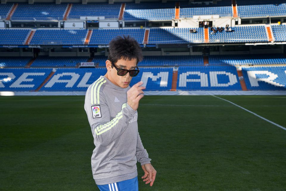 Derek Zoolander strikes a pose at Santiago Bernabéu stadium