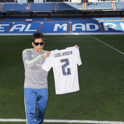 Derek Zoolander  at Santiago Bernabéu stadium