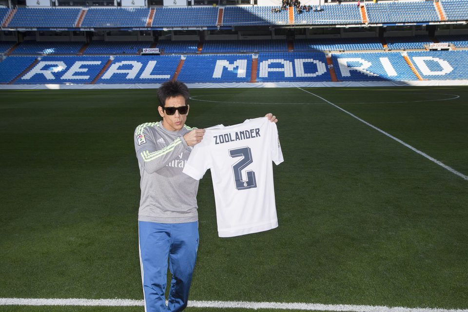 Derek Zoolander  at Santiago Bernabéu stadium