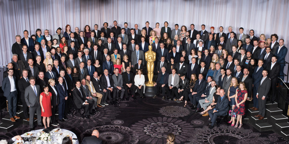 Oscars 2016 nominees family photo