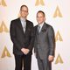 Pete Docter and Jonas Rivera at the Oscar 2016 nominees luncheon