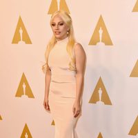 Lady Gaga at the Oscar 2016 nominees lucnheon