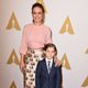 Brie Larson and Jacob Tremblay at the Oscar 2016 nominees luncheon