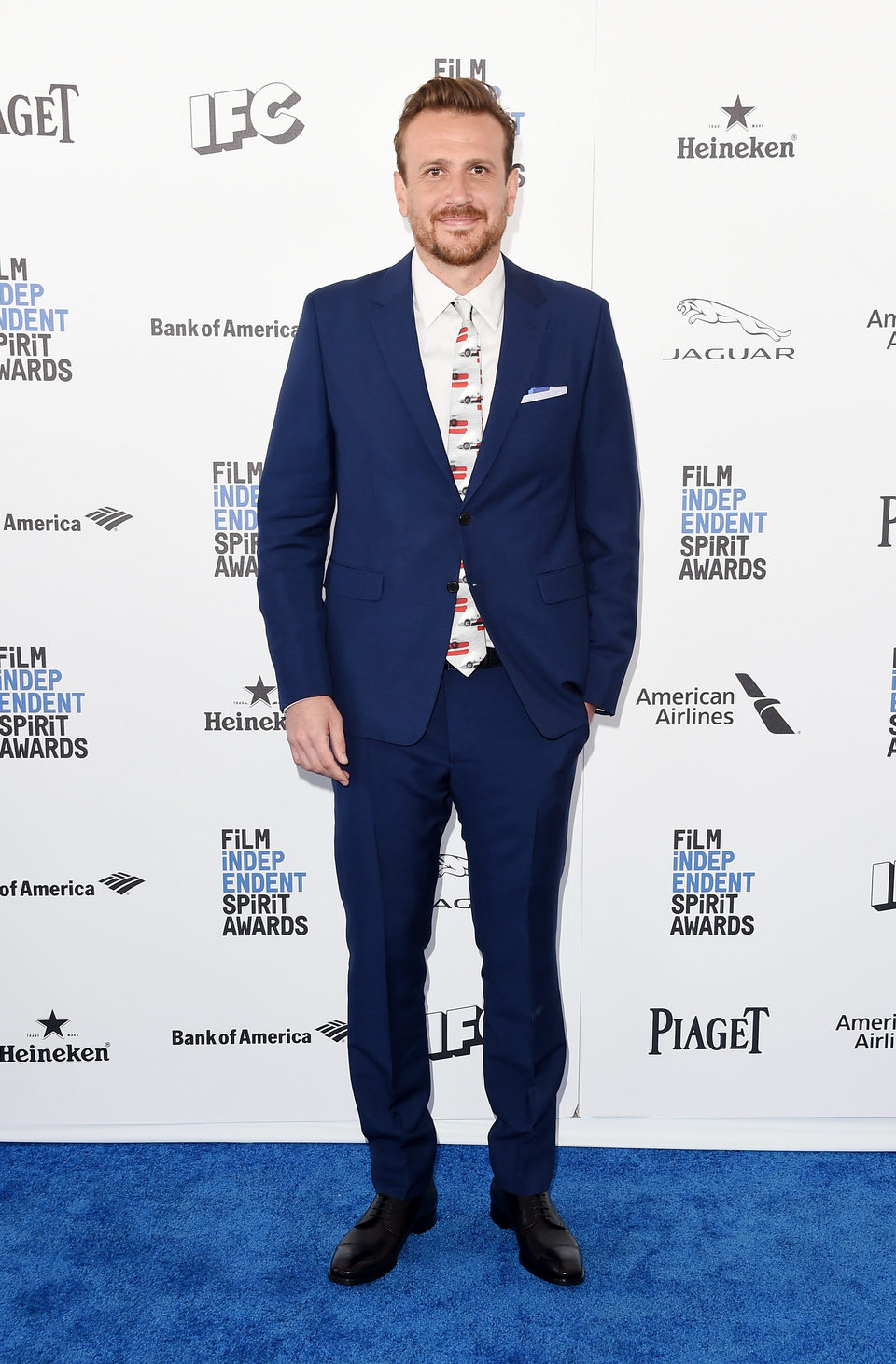 Jason Segel at 2016 Independent Spirit Awards red carpet