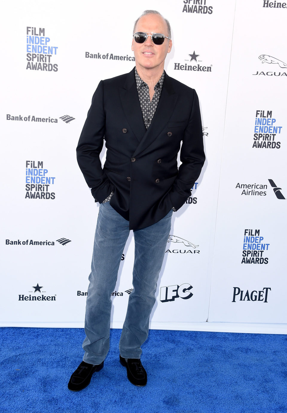 Michael Keaton at 2016 Independent Spirit Awards red carpet