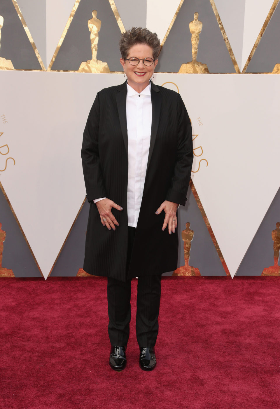 Phyllis Nagy at the Oscars 2016 red carpet