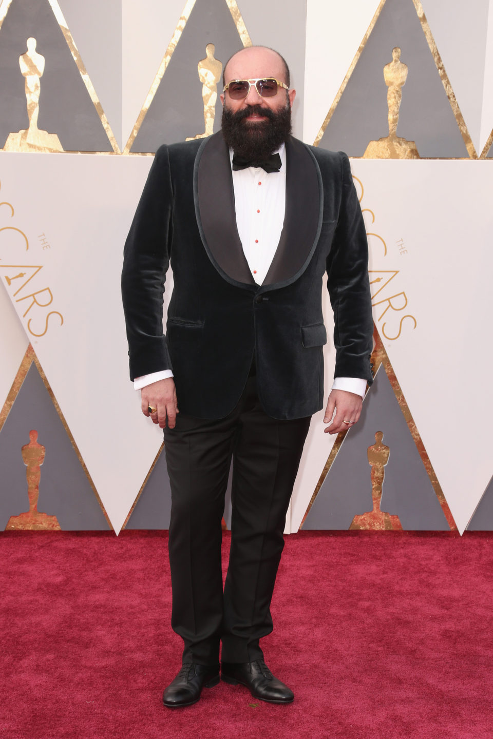 Paco Delgado at the Oscars 2016 red carpet