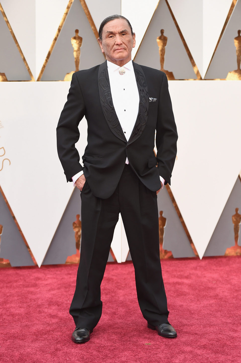 Duane Howard at the Oscars 2016 red carpet