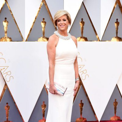 Joy Mangano at the Oscars 2016 red carpet