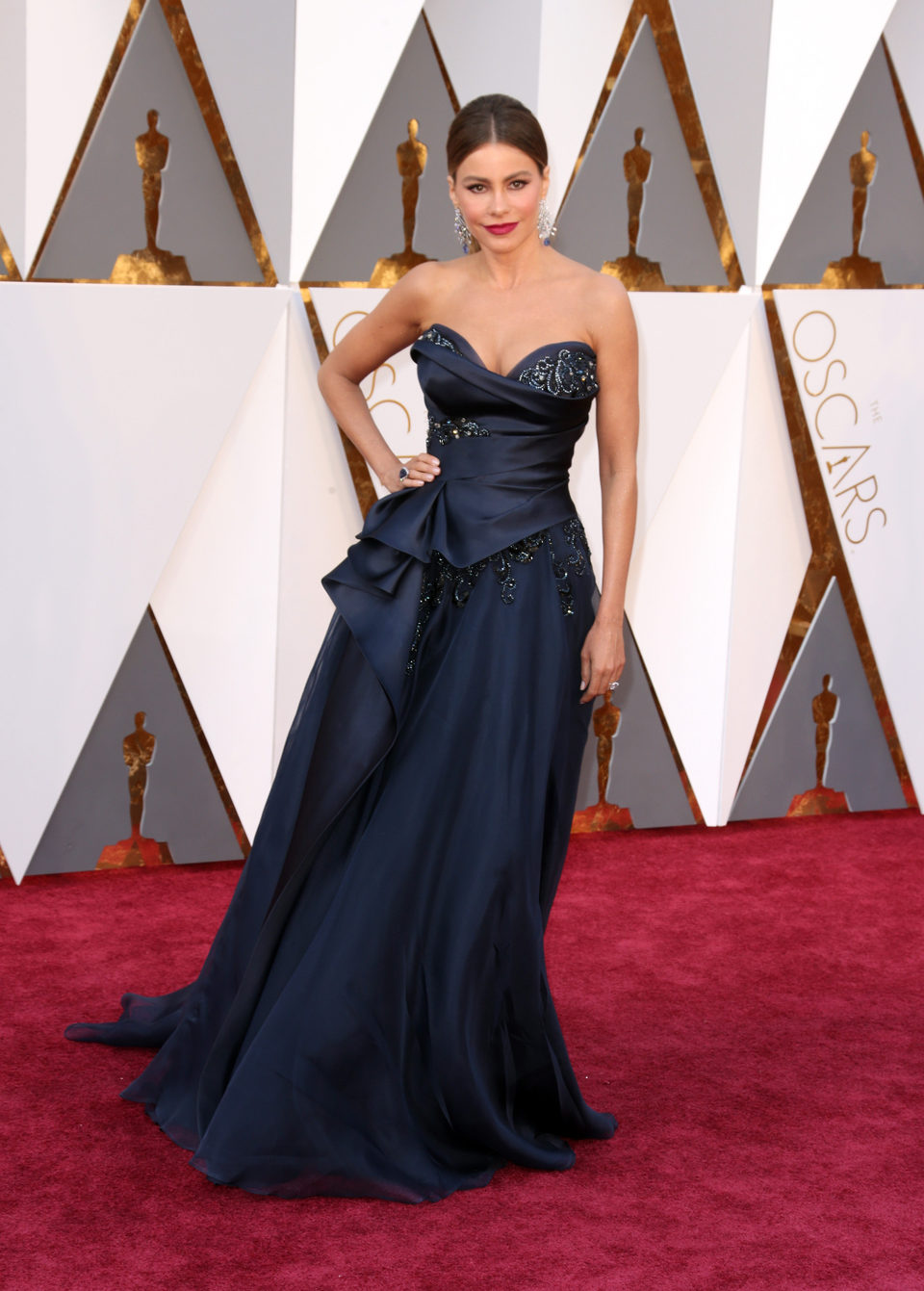 Sofia Vergara at the Oscars 2016 red carpet