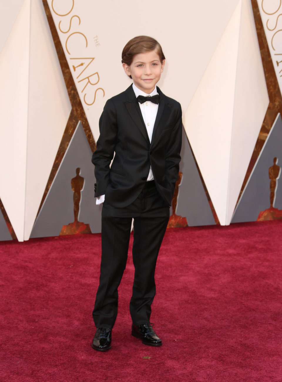 Jacob Tremblay at the Oscars 2016 red carpet