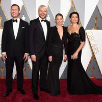 Tobias Lindholm, Pilou Asbaek, Tuva Novotny and Caroline Blanco at the Oscars 2016 red carpet