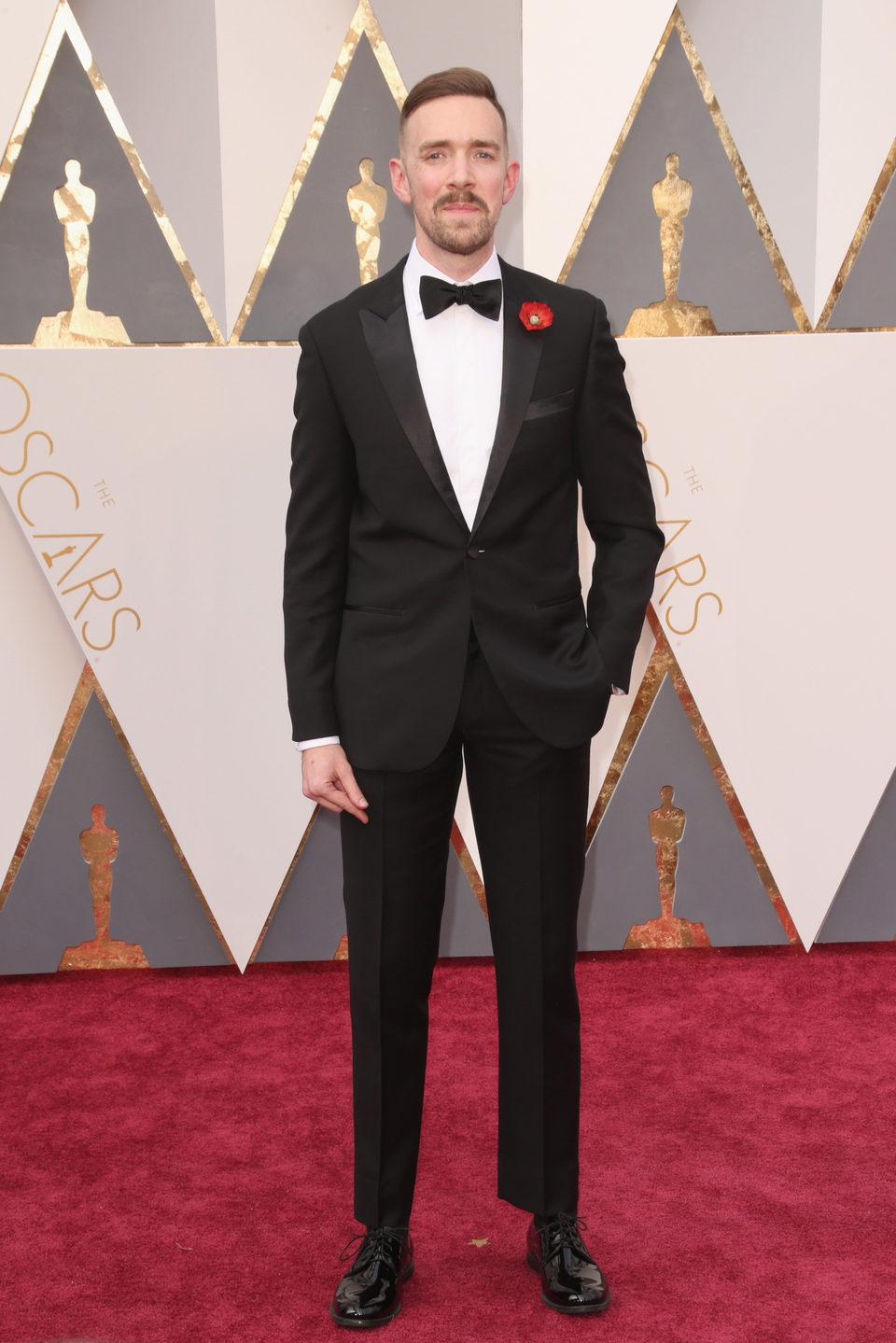 Henry Hughes at the Oscars 2016 red carpet