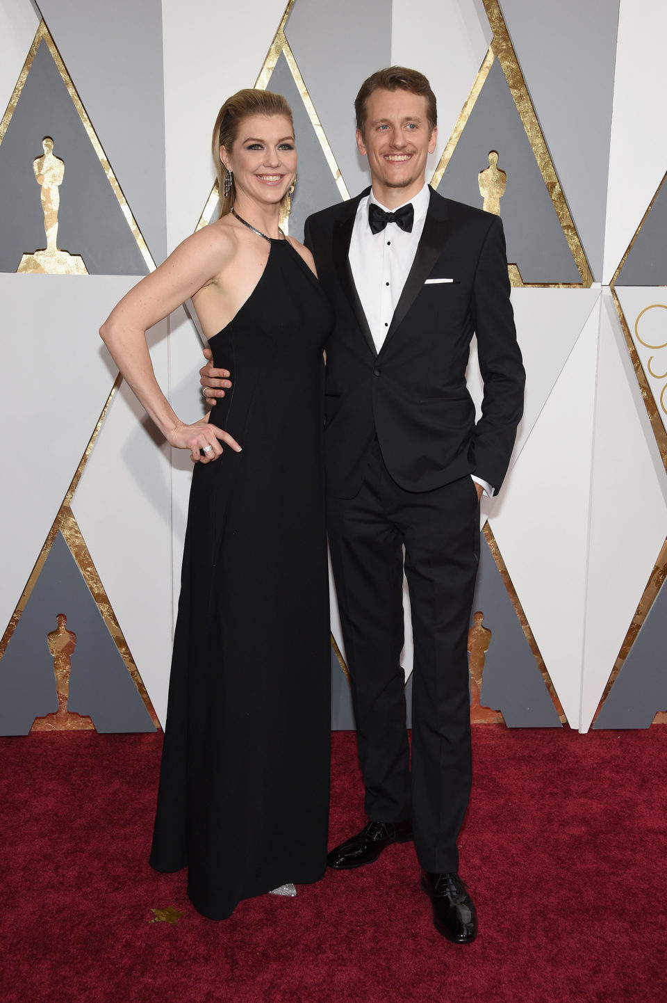 Courtney Marsh and Jerry Franckat the Oscars 2016 red carpet