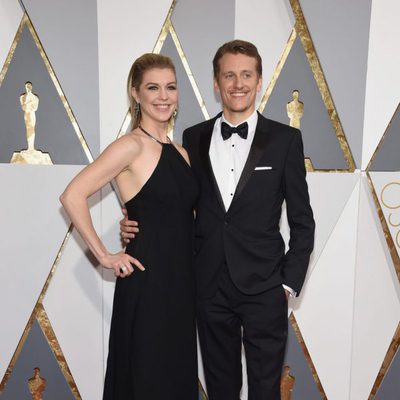 Courtney Marsh and Jerry Franckat the Oscars 2016 red carpet