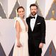 Olivia Wilde and Jason Sudeikis at the Oscars 2016 red carpet