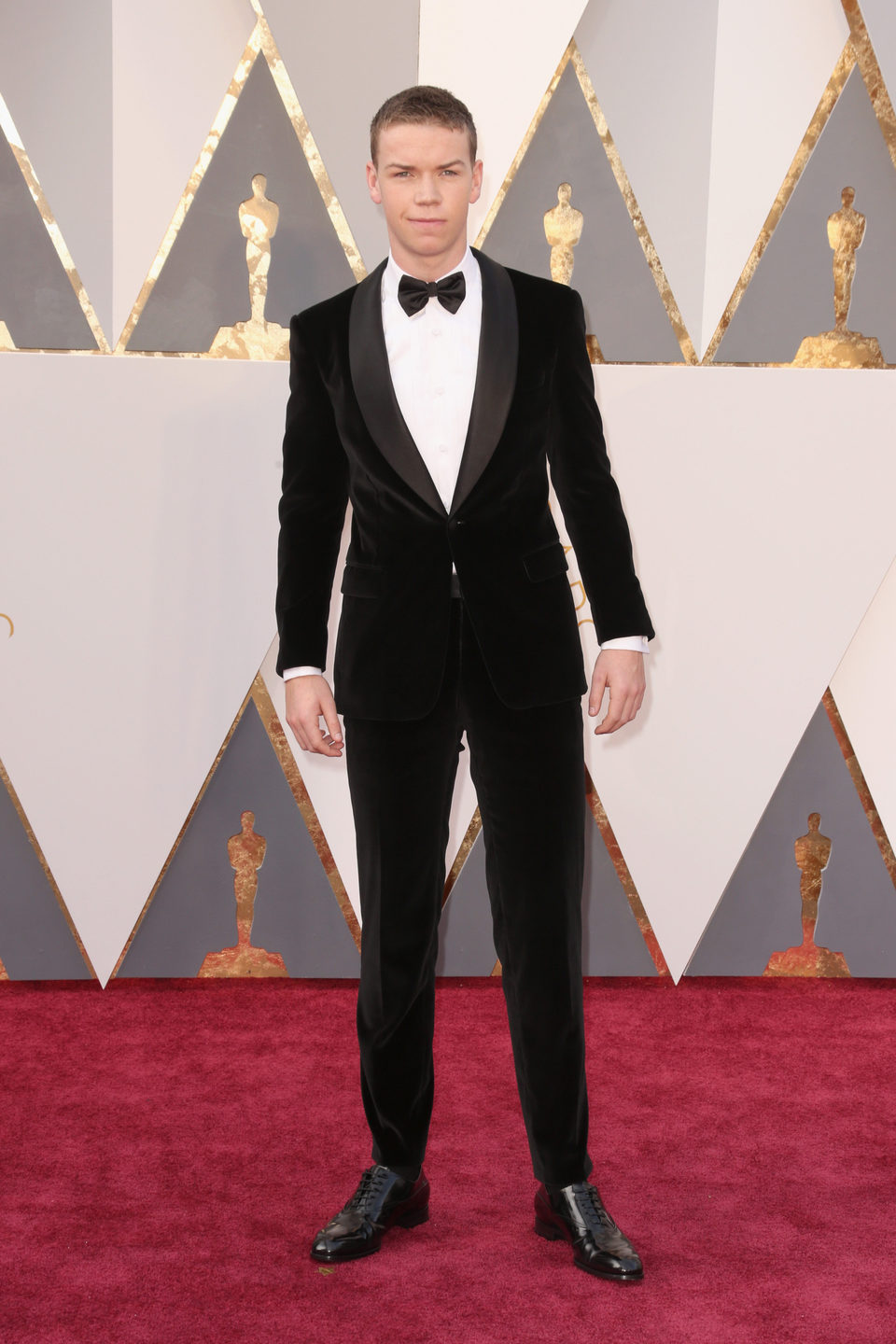 Will Poulter at the Oscars 2016 red carpet