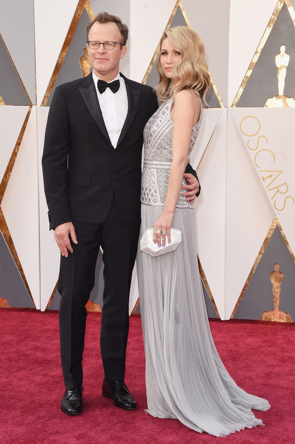 Tom and Wendy Merry McCarthy at the Oscars 2016 red carpet