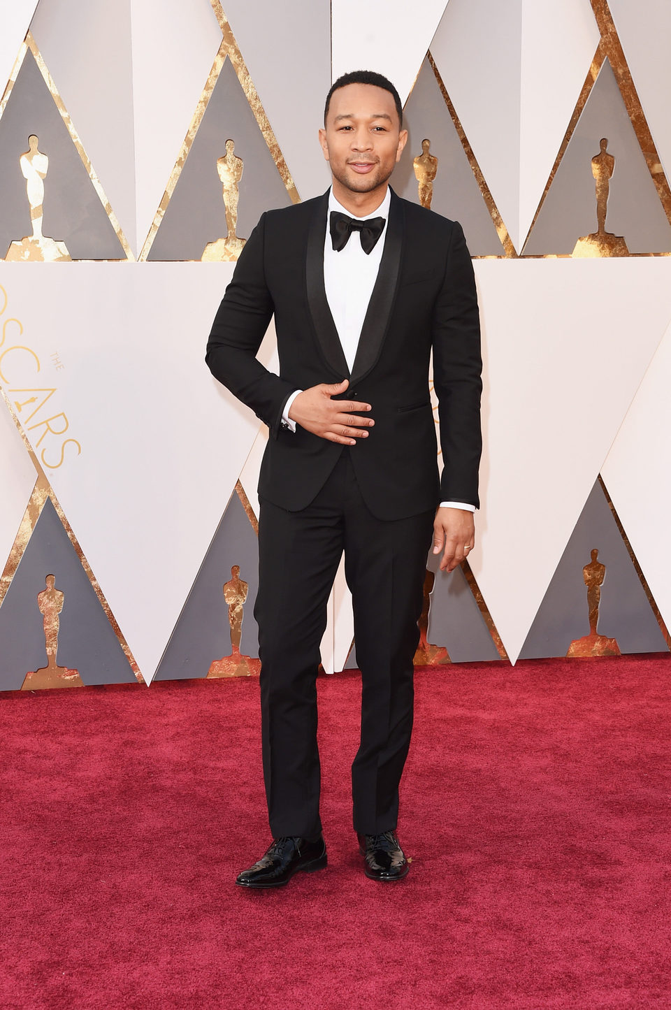 John Legend at the Oscars 2016 red carpet