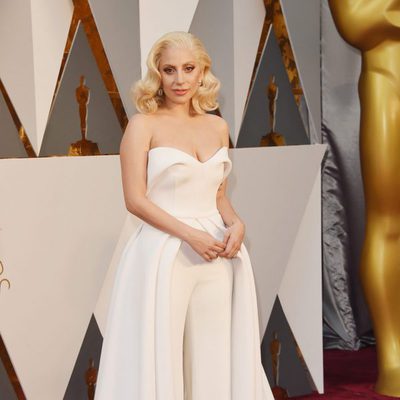 Lady Gaga at the Oscars 2016 red carpet