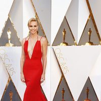 Charlize Theron at the Oscars 2016 red carpet